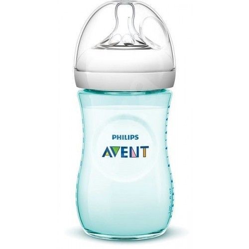 飞利浦新安怡 自然原生系列婴儿奶瓶 蓝绿色 260ML 适合1个月宝宝