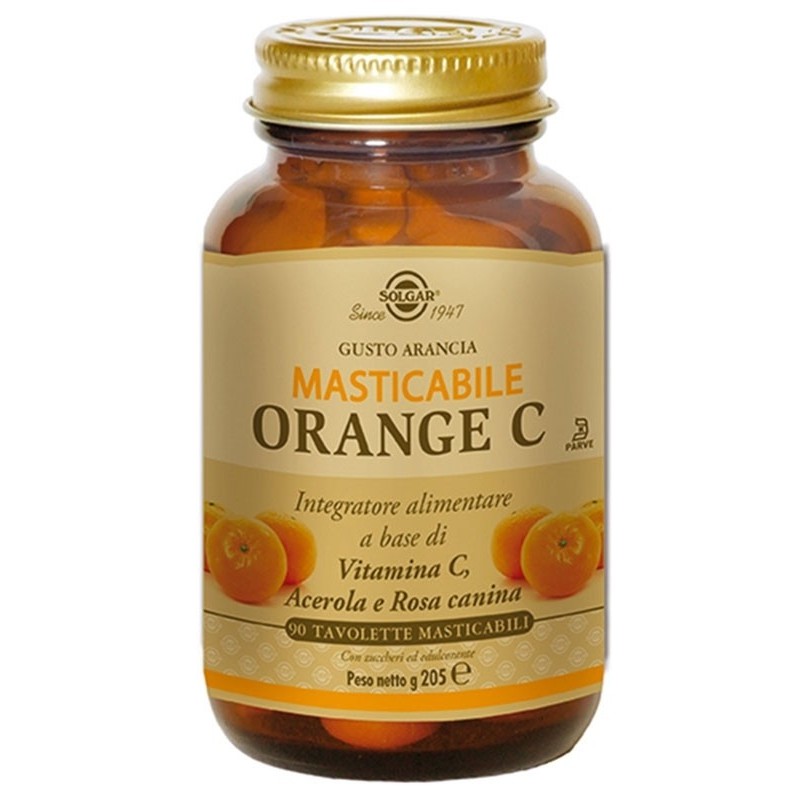 Solgar 维生素C橙子味咀嚼片 90片