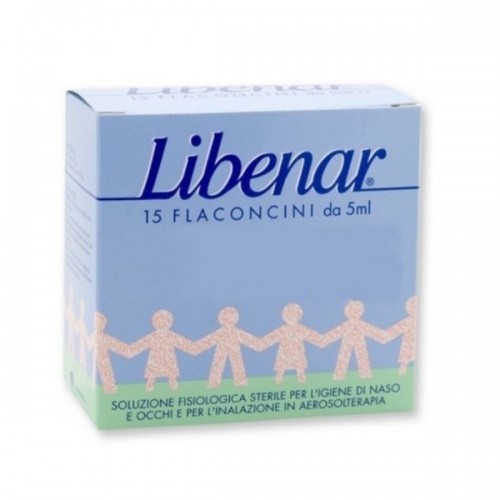 意大利Libenar宝宝滴鼻液洗鼻液清洁鼻塞无菌盐水雾化15支/盒