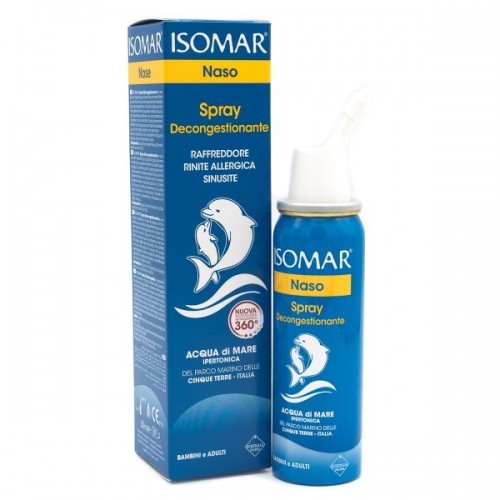 Isomar naso chiuso soluzione acqua di mare ipertonica per decongestione naso chiuso 50 ml